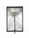 GlareOne Softbox Parasolkowy 80x120 do lamp reporterskich z gridem