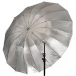 GlareOne Parasolka ORB srebrna 160 - głęboki parasol z dyfuzorem