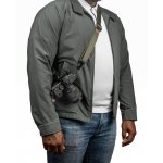 Pasek na szyję lub ramię SLIDE LITE SAGE v3 szarozielony do lekkich aparatów