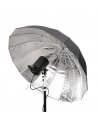 GlareOne Parasolka ORB srebrna 110 - głęboki parasol z dyfuzorem