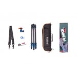 Statyw 3 Legged Thing Punks Billy Blue 2.0, wł. węglowe, 4-sekcje, udźwig 18 kg, głowica kulowa Neo 2.0