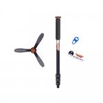 Monopod 3 Legged Thing Trent Kit 2.0 Grey 4 sekcje, stopy magnezu, udźwig 30 kg z podstawką Docz2