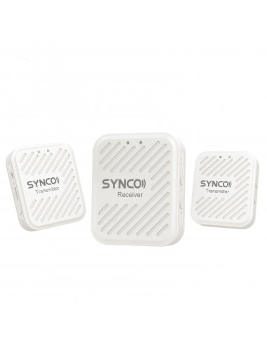 Synco G1 A2 White bezprzewodowy system mikrofonowy 2,4 GHz - 2 odbiorniki